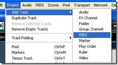 Membuat Track MIDI