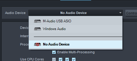 cara menggunakan presonus studio one pilih audio device