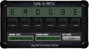 Aplikasi komputer untuk stem gitar Tune-O-Matic