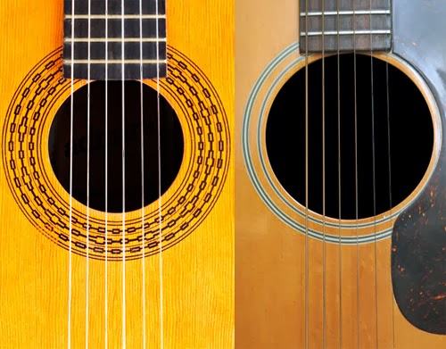 Perbandingan dan perbedaan senar gitar nylon dan string pada gitar akustik