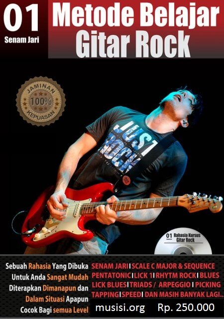 Buku panduan belajar Gitar Rock level 1